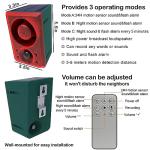 Solar Motion Detector Alarm with Dog & Gun Sounds