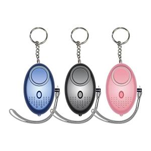 Personal Alarm 3-Pack: 140DB Siren & Lights