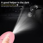 Personal Alarm 3-Pack: 140DB Siren & Lights