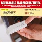 130dB Portable Door Handle Alarm - 2 Pack