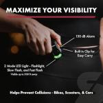 SABRE Personal Alarm with LED Light and 120 dB