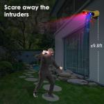 HULPPRE Solar Motion Sensor Alarm with Strobe Light