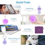Personal Alarm Keychain Set for Women - Purple