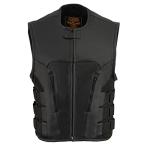 Men's Black SWAT Style Motorcycle Vest