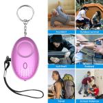 Personal Alarm Keychain Set for Women - Purple