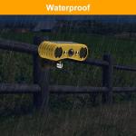 HULPPRE Solar Motion Sensor Alarm with Strobe Light