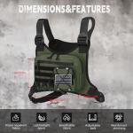 Koculemi Outdoor Chest Bag for Pistols, Olive