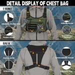 Koculemi Outdoor Chest Bag for Pistols, Olive