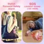 MtMinn 130dB Personal Safety Alarm Keychain