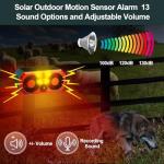 Qualirey Solar Motion Sensor Alarm - 2 Pack