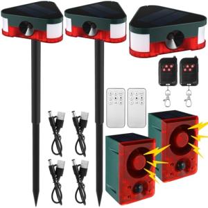 Qualirey Solar Motion Sensor Alarm - 4 Pack