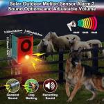 Qualirey Solar Motion Sensor Alarm - 4 Pack