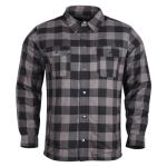 Men's Armored Flannel Biker Shirt with Pockets