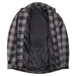 Men's Armored Flannel Biker Shirt with Pockets