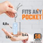WETEN 130 dB Personal Alarm Keychain with Light