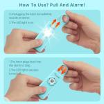 Personal Safety Alarm Keychain with Strobe Light