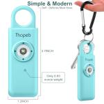Personal Safety Alarm Keychain with Strobe Light