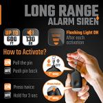 USB Rechargeable Personal Alarm Keychain for Women