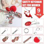Women’s Safety Keychain Set with Personal Alarm