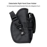 Tactical Mesh Vest with Detachable Belt and Holster