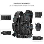 Tactical Mesh Vest with Detachable Belt and Holster
