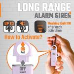 WETEN Keychain Personal Alarm with LED Light