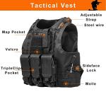 Adjustable Tactical Vest with Removable Pouch
