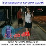 130dB Personal Safety Alarm Keychain - 2 Pack