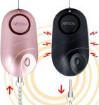 6-Pack Personal Alarm Sirens with LED Lights