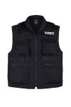 Men's Security Vest with 8 Pockets - Black