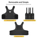CVLIFE Black Tactical Vest with Adjustable Belt