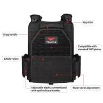 YAKEDA Tactical Laser-Cutting Quick Release Vest