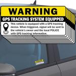 8pc GPS Tracking Sticker - Anti-Theft Car Warning