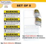 8pc GPS Tracking Sticker - Anti-Theft Car Warning