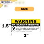 8pc GPS Tracking Sticker - Anti-Theft Car Warning