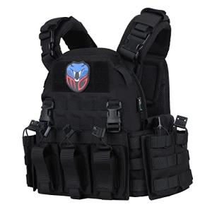 Tactical Molle Airsoft Vest for Men - Black