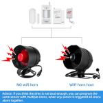 KERUI 8-Piece WiFi Home Security Alarm System