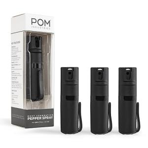 POM Pepper Spray with Pocket Clip and Safety