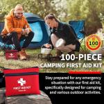 Compact First Aid Kit for Sports, Outdoors & Travel