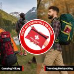 Compact First Aid Kit for Sports, Outdoors & Travel