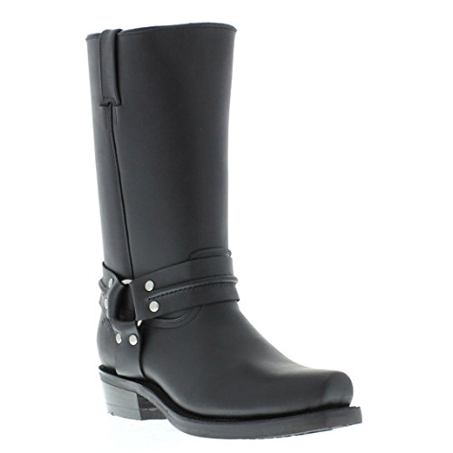 Renegade Hi Black Leather Cowboy Boots (UK11/EU45)