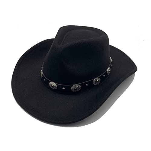 Shapeable Black Cowboy Hat for Men and Women