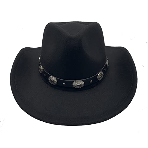 Shapeable Black Cowboy Hat for Men and Women