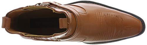 US Brass Tan Cuban Heel Cowboy Boots