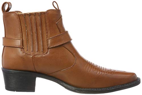 US Brass Tan Cuban Heel Cowboy Boots