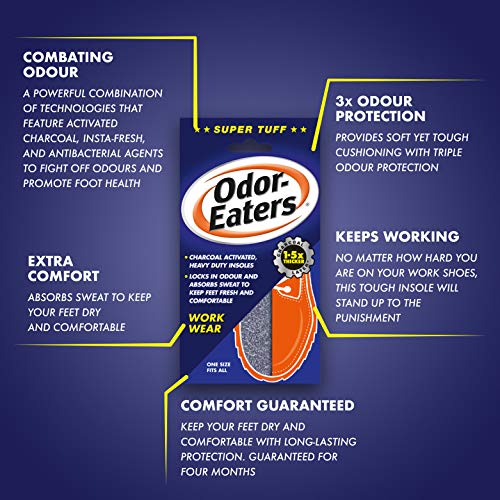 Cowboy Boot Insoles: Odor-Eaters Supertuff, Pack of 6