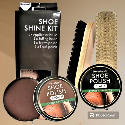 Traditional Leather Cowboy Boot Brush Set