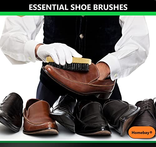 Traditional Leather Cowboy Boot Brush Set