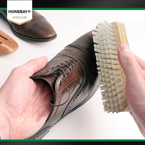 Traditional Leather Cowboy Boot Brush Set