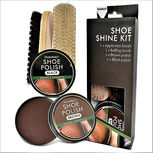 Traditional Leather Cowboy Boot Brush Set